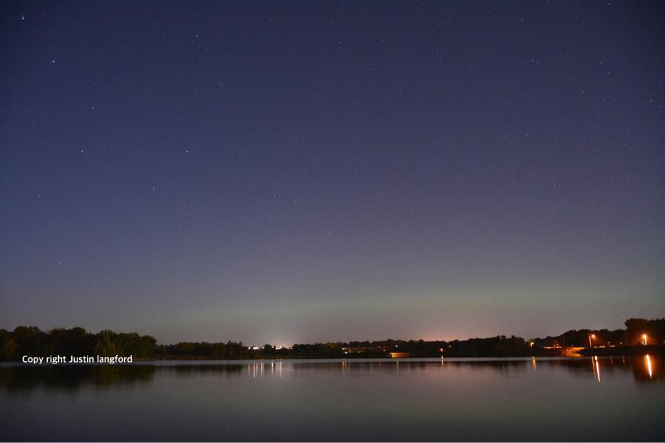 Northern Lights Near Ames, Iowa